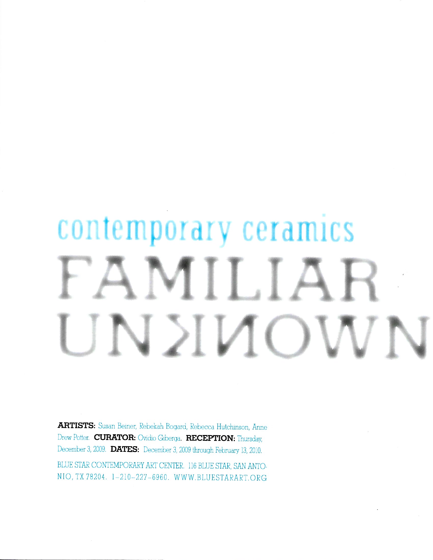 <code>Familiar Unknown</code>